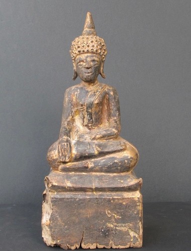 Antique bouddha bois - bouddha,
