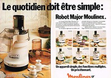 PUBLICITE ADVERTISING 055  1979  MOULINEX  le ROBOT MAJOR MOULINETTE (2p 23.5.15