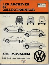 Les archives du collectionneur VW Coccinelle 1100 1200 1300 Karmann  1939 à 1967