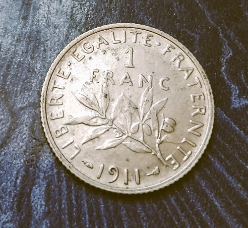 Monnaie franc semeuse 1911 - 1,