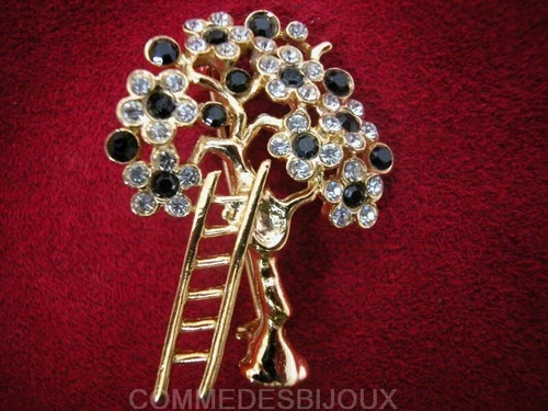 Broche vintage arbre - broche,