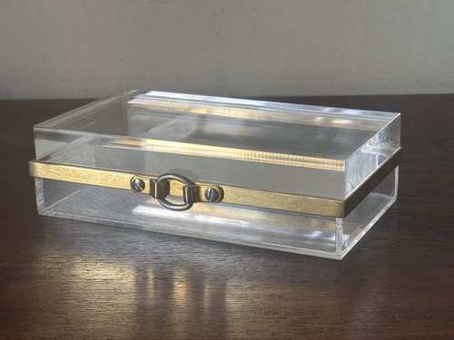 Boîte plexiglas laiton - boîte,