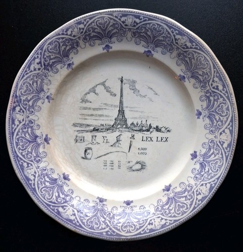 Tour eiffel assiette à - eiffel,