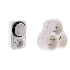 Otio Programmateur journalier mécanique Inter. Voyant 3680 W & Zenitech Triplite