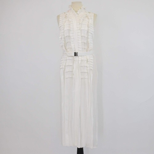 Robe longue hermès blanc - robe, mi-longue