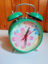 réveil classique motif fleur déco enfant table chevet vitrine