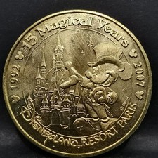 JETON TOURISTIQUE MDP 2008 15 MAGICAL YEARS DISNEYLAND RESORT PARIS / MEDAILLE