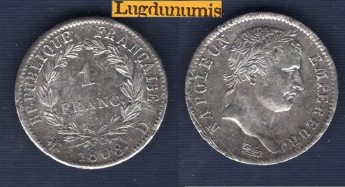 Franc napoléon 1808 d lyon - 1, napoléon,