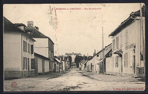 Cpa brienne château rue - brienne-le-château,,