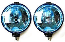 2X Phare Rond Bleu LED Anneau Lumière De Position Et H3 24V Ampoules