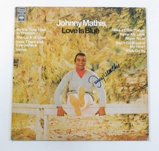 Johnny Mathis Disque Vinyle Signé Album Love Is Blue Avec AUTO
