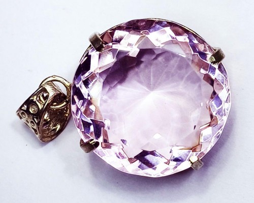 Topaze rose pendentif - 77.85, ct