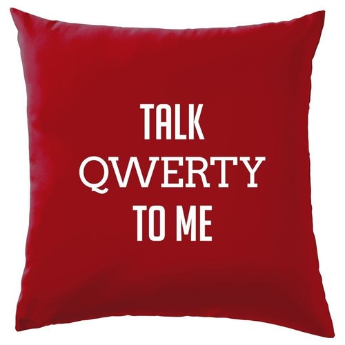 Talk qwerty coussin - -,
