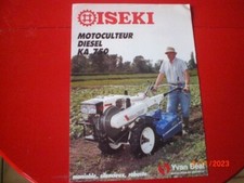 ANCIEN  PROSPECTUS   PUBLICITAIRE   MOTOCULTEUR  ISEKI  KA 750 DIESEL