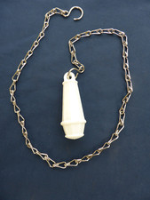 Poignée plastique Chasse-d'eau WC chaîne chaînette Lg 84 cm vintage