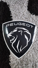 Plaque émaillée logo Peugeot