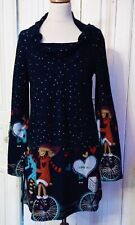 PINEAPPLE   ROBE  LAINE NOIRE  COL CHALE  T 42/44