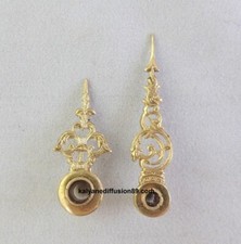 Aiguilles laiton DAUPHINE louis XV pour pendule de PARIS Cartel 35/48 mm