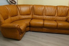 canapé d'angle cuir occasion en bon état