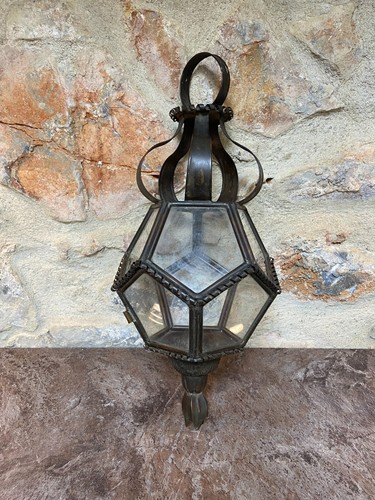 Ancienne lanterne lustre fer - lanterne,