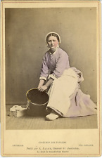 A. Jager, Costume de Pays Bas. Amsterdam. Une Servante  Vintage albumen print. 