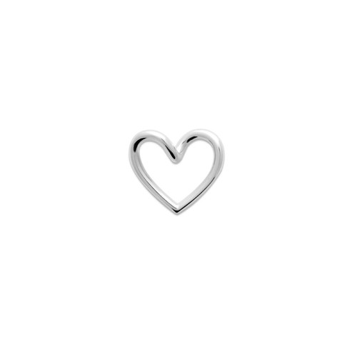 Pendentif forme coeur argent - pendentif,