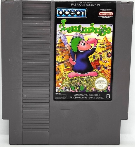 Lemmings jeu nintendo nes - jeu,