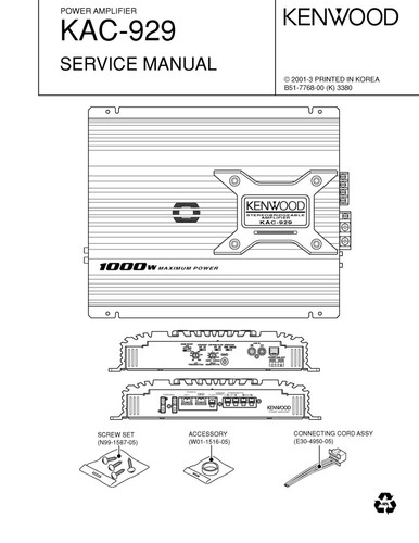Service manuel instructions - service,