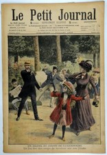 LE PETIT JOURNAL 1909 n°973 - Jardin Luxembourg Fait-Divers , Exécution Algérie