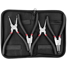 Lot de 4 pince circlips exterieur pince a circlips interieur avec sac de rang...