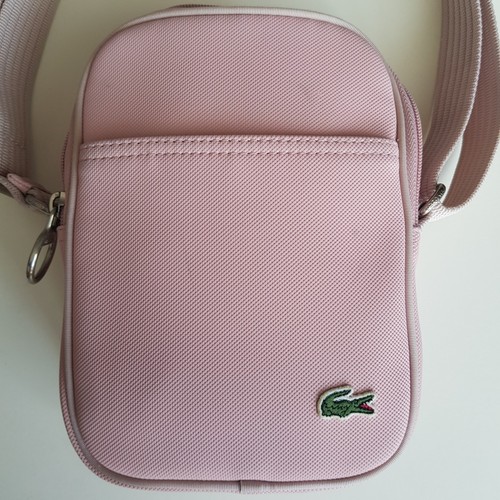 Sacoche zippée rose lacoste - sacoche,