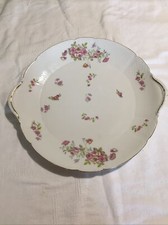 Ancien Plat A Gateaux A Tarte Decor De Fleurs