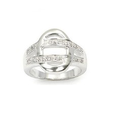 Bague T58 Pavé de Diamant Cz