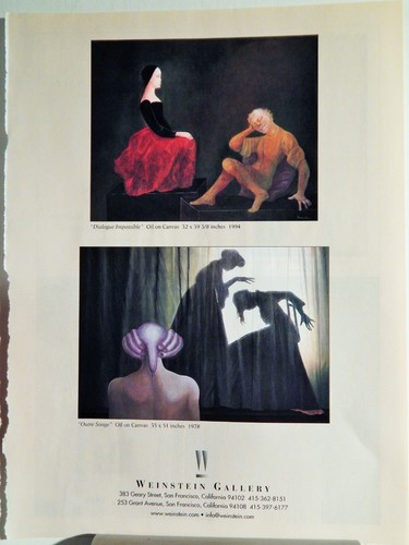 Leonor fini art piece vtg - art,