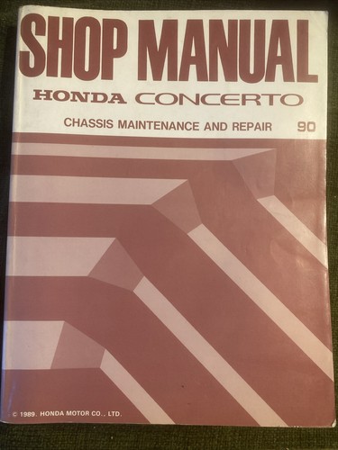 Honda shop manual chassis - honda,