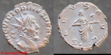 Romaine ! antoninen de cuivre de VICTORINUS revers SALUS AUG, en TTB+