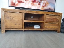 Meuble TV bois massif sheesham