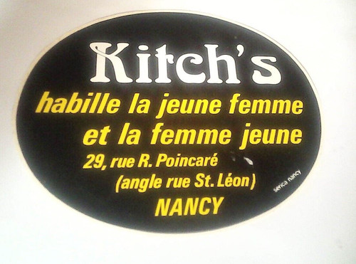 Nancy autocollant vêtement - autocollant,