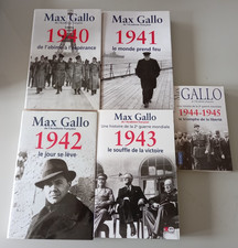 Lot de 5 livres Max GALLO
