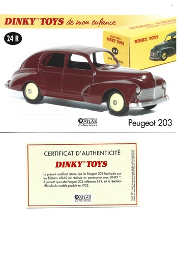 Dinky toys fiche certificat - toys, +