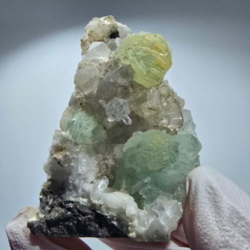 Sphère préhnite cube de - préhnite,,
