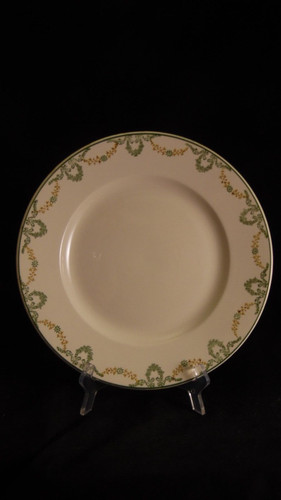 Plat rond faience longwy - plat, en