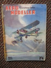 AERO MODELLER   décember 1953-dos et couverture détachés avec scotch