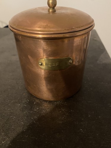 Pot café ancien cuivre - pot, à
