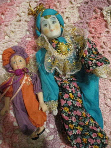 Poupée style arlequin