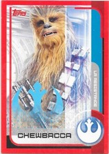 Carte Star Wars Topps - 2017 - Les derniers Jedi - N°36 - Chewbacca