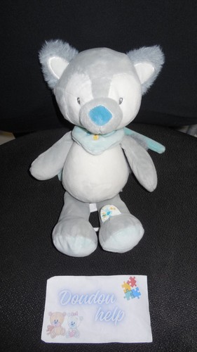 Doudou peluche musical loup - peluche,