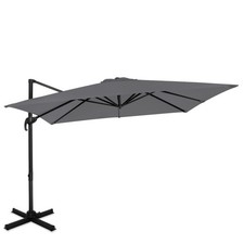 VONROC Parasol cantilever Pisogne 300x300cm - Premium parasol | Gris