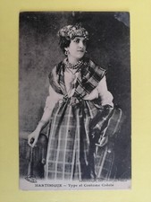 cpa Rare Ed. Leboullanger FORT de FRANCE MARTINIQUE TYPE et COSTUME CRÉOLE