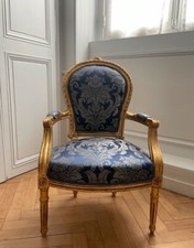 Fauteuil Louis XVI doré très